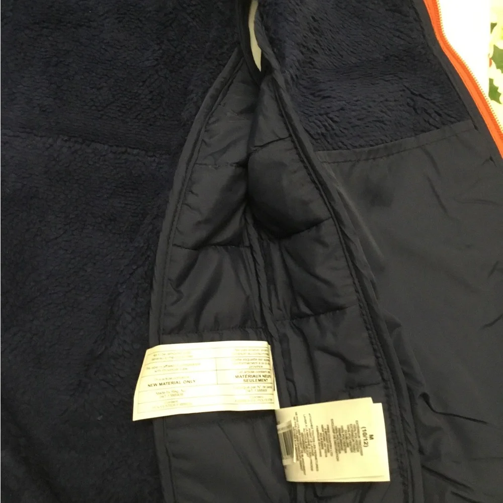 Free Country Blue and Black Vest with Orange Zipper